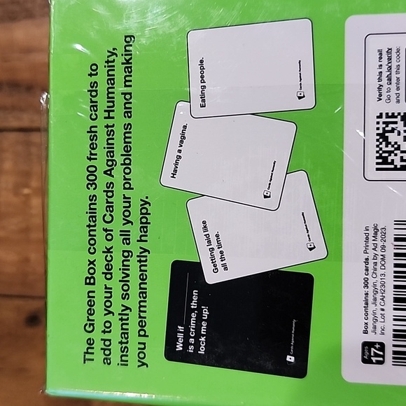 Cards Against Humanity: Green Box 300-card expansion (Discontinued) - Picture 3 of 8